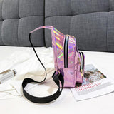 Sidiou Group Women Chest Bag Fashion Patent Leather Single Shoulder Bags Travel Sling Messenger Bag