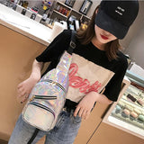 Sidiou Group Women Chest Bag Fashion Patent Leather Single Shoulder Bags Travel Sling Messenger Bag