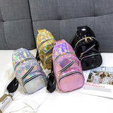 Sidiou Group Women Chest Bag Fashion Patent Leather Single Shoulder Bags Travel Sling Messenger Bag