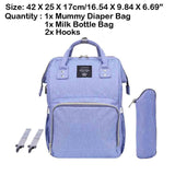 Sidiou Group USB Interface Diaper Bag Large Capacity Waterproof Nappy Bag Mummy Backpack
