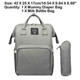 Sidiou Group USB Interface Diaper Bag Large Capacity Waterproof Nappy Bag Mummy Backpack