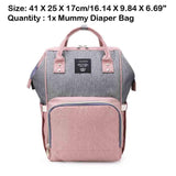 Sidiou Group USB Interface Diaper Bag Large Capacity Waterproof Nappy Bag Mummy Backpack