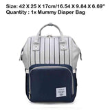 Sidiou Group USB Interface Diaper Bag Large Capacity Waterproof Nappy Bag Mummy Backpack