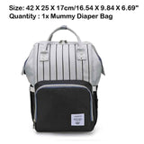 Sidiou Group USB Interface Diaper Bag Large Capacity Waterproof Nappy Bag Mummy Backpack