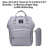 Sidiou Group USB Interface Diaper Bag Large Capacity Waterproof Nappy Bag Mummy Backpack