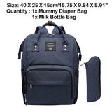 Sidiou Group USB Interface Diaper Bag Large Capacity Waterproof Nappy Bag Mummy Backpack