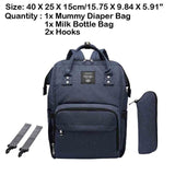 Sidiou Group USB Interface Diaper Bag Large Capacity Waterproof Nappy Bag Mummy Backpack