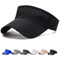 Bulk Breathable Air Sun Hats Men Women Adjustable Visor UV Protection Top Empty Sports Tennis Golf Running Sunscreen Cap
