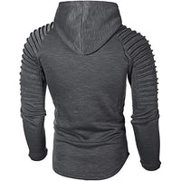 Sidiou Group Anniou Athletic Solid Color Cotton Blend Pullover Sweaters Fashion Hoodies Casual Long Sleeve Sports Hoodie