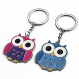 Sidiou Group Creative Cartoon Metal Owl Keychain For Women Bag Charms Pendant Fashion Animal Jewelry Backpack Car Key Gifts