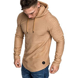 Sidiou Group Anniou Athletic Solid Color Cotton Blend Pullover Sweaters Fashion Hoodies Casual Long Sleeve Sports Hoodie