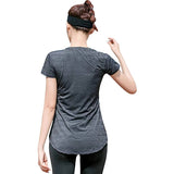 Sidiou Group Anniou Breathable Elastic Fitness Top Outdoor UPF 50+ Sun Protective Sports Top Quick Dry Yoga Running Training T Shirt