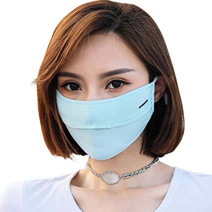 Sidiou Group Anniou UPF 50+ UV Protection Dust Proof Quick Dry Breathable Face Cover Camping Riding Cool Ice Silk Facemask