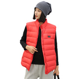 Sidiou Group Winter Dual Switch 5 Zones Warming Smart Temperature Control Electric Waistcoat For Unisex Sleeveless Thermal Jacket Heated Vest