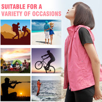 Sidiou Group Anniou Casual Sport UPF40+ UV Protection Jacket Vest Breathable Quick Dry Hooded Vest Sleeveles Outdoor Cycling Running Waistcoats
