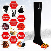 Sidiou Group Winter Outdoor Breathable USB Rechargeable Thermal Socks For Unisex Electric Heated Socks Camping Riding Foot Warmer Heated Socks
