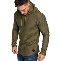 Sidiou Group Anniou Athletic Solid Color Cotton Blend Pullover Sweaters Fashion Hoodies Casual Long Sleeve Sports Hoodie