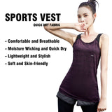 Sidiou Group Anniou Sun Protection Tank Top Women Sports Vest Casual Fitness Workout Training Sleeveless Yoga Vest