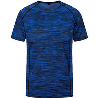 Sidiou Group Anniou Solid Color Men's Sport T Shirt Muscle Fit Short Sleeve Tee-shirt Outdoor Quick Dry Running Tops Mens Gym Tshirt