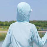Sidiou Group Outdoor Sunscreen Shirt Hooded Slim Quick-drying Breathable Skin Clothing