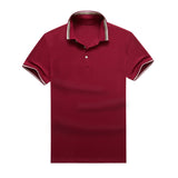 Sidiou Group New Fashion Trend Casual Brand Men POLO Shirt Solid Color Beaded Lapel T-shirt