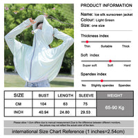 Sidiou Group Anniou Fashion Windbreaker Ice Silk Zip Long Sleeve Lightweight Jacket With Hat Face Shield Loose Quick Dry Sun-Protective Clothing