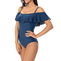 Sidiou Group Anniou Sexy Ruffled Off Shoulder Swimwear Sling Monokini Swimsuit Hollow Ladies Triangle One Piece Swimsuit