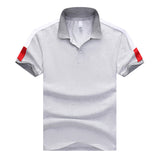 Sidiou Group New Stand Collar Men Plus Size Short-sleeved Lapel POLO T-shirt