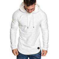 Sidiou Group Anniou Athletic Solid Color Cotton Blend Pullover Sweaters Fashion Hoodies Casual Long Sleeve Sports Hoodie