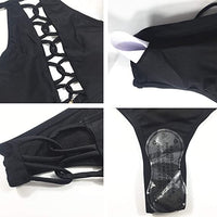 Sidiou Group Anniou Cross Strap Solid Color Swimwear Sexy Swimming Suit For Women Bathing Suits Beachwear Two Piece Bikini