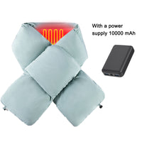 Sidiou Group Foam Cotton Thermal Scarves Winter Warm 3 Gear Smart Heating Scarf For Women Men Soft Lightweight Rechargeable Neck Warmer