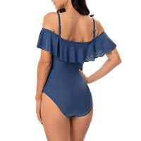 Sidiou Group Anniou Sexy Ruffled Off Shoulder Swimwear Sling Monokini Swimsuit Hollow Ladies Triangle One Piece Swimsuit