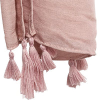Sidiou Group Anniou New Square Solid Color Cotton And Linen Scarf With Tassels