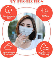 Sidiou Group Anniou UPF 50+ UV Protection Dust Proof Quick Dry Breathable Face Cover Camping Riding Cool Ice Silk Facemask