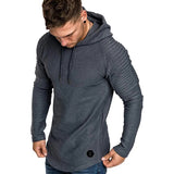 Sidiou Group Anniou Athletic Solid Color Cotton Blend Pullover Sweaters Fashion Hoodies Casual Long Sleeve Sports Hoodie