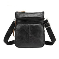 Sidiou Group Business Crossbody Bag for Men Fashion Leather Small Satchel Shoulder Bag  Leather bag