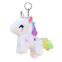 Sidiou Group Cartoon Unicorn Doll Keychain Plush Soft Stuffed Popular Animal Horse Toy Small Key Chain Pendant For Children Girls