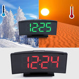 Multifunctional 3 In 1 Digital Thermometer Calendar LED Large Screen Time Display Electronic Desk Clocks Mute Mirror Snooze Light Alarm Clock