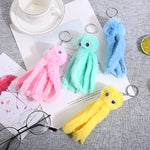 Sidiou Group Plush Octopus Toy Keychain Cartoon Creative Lady Backpack Pendant Girl Jewelry Kawaii Car Accessories Sea Animals Keyring