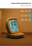 Sidiou Group Retro Small Computer Children's Digital Table With Lamp Electronic Bedroom Bedside Living Room Simple Silent Gift Alarm Clock