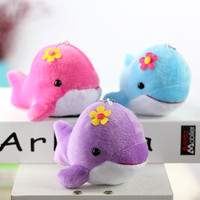 Sidiou Group Wholesale Cute Dolphin Plush Toy Mini Doll Lovely Small Stuffed Toys Wedding Party Gift Bag Keychain Pendant Ornament