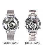 Sidiou Group Wholesale Watches Woman Hollow Musical Note Dial Ladies Quartz Wristwatches Retro Fashion Clock For Girl Gifts Wrist Watch