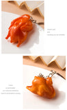 Sidiou Group PVC Keychain Chicken Wings Chicken Clawed Lobster Model Simulation Food Keyring Wholesale Items For Boutique Creative Gifts