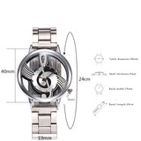 Sidiou Group Wholesale Watches Woman Hollow Musical Note Dial Ladies Quartz Wristwatches Retro Fashion Clock For Girl Gifts Wrist Watch