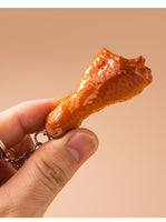 Sidiou Group PVC Keychain Chicken Wings Chicken Clawed Lobster Model Simulation Food Keyring Wholesale Items For Boutique Creative Gifts