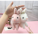 Sidiou Group New Stylish Cute Creative Plush Cartoon Bunny Pendant Exquisite Keychain Soft Baby Soothing Doll Christmas Birthday Wedding Gift