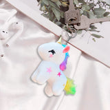 Sidiou Group Cartoon Unicorn Doll Keychain Plush Soft Stuffed Popular Animal Horse Toy Small Key Chain Pendant For Children Girls