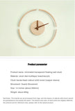 Sidiou Group Creative Art Design Transparent Suspended Wall Clock Nordic Simple Original Wood Feeling All-match For Home Decor Bedroom Living Room