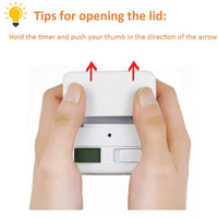 Sidiou Group Gravity Sensor Flip Timer Lightweight Responsive White Cube Timer Practical Kitchen Timer For Shower Study Cooking