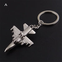 Sidiou Group Promotional New Creative Personalized Metal Naval Aircraft Fighter Model Aviation Keychain Airplane Key Ring For Backpack Pandent Gift